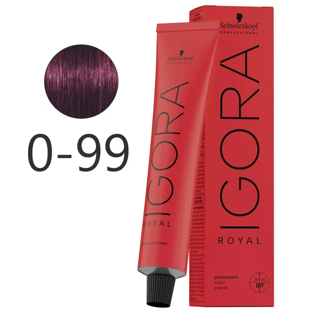 Igora Royal - 0-99 árnyalatú krémhajfesték 60ml képe 2